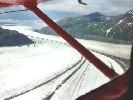 Rock carried in the glacier.